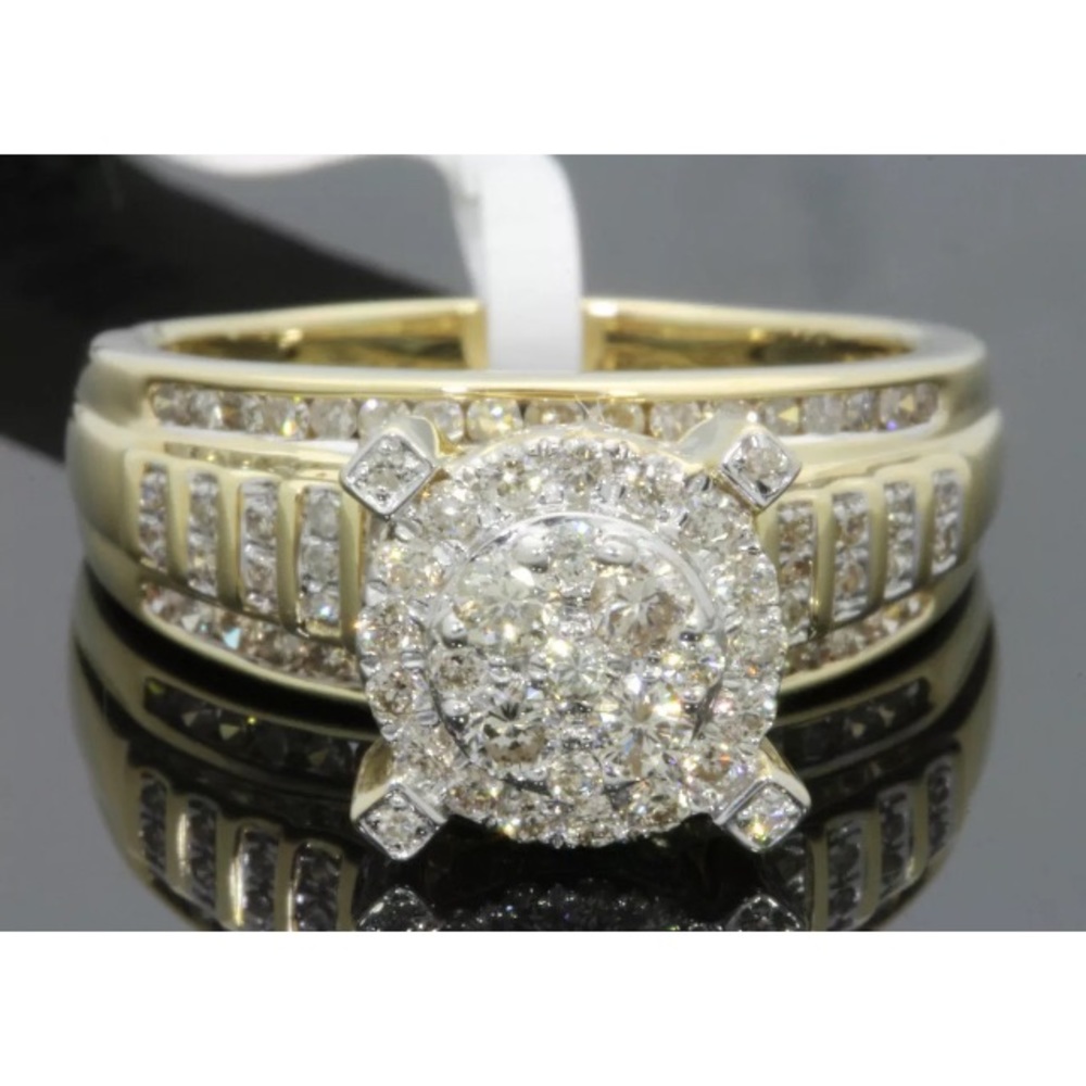 1.20 carat 10k yellow gold diamond ring